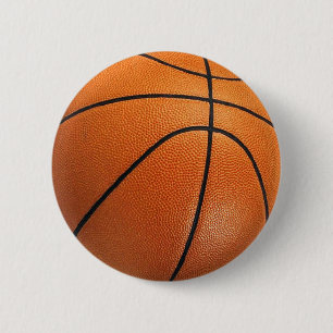 Macaron Rond 5 Cm Bouton de basket-ball