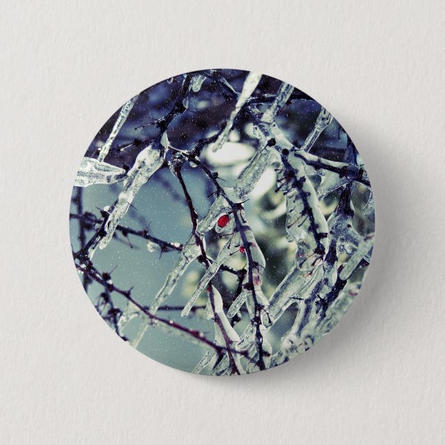 Macaron Rond 5 Cm Bouton de Berry congelé (Devant)