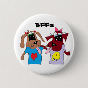 Macaron Rond 5 Cm Bouton de BFF