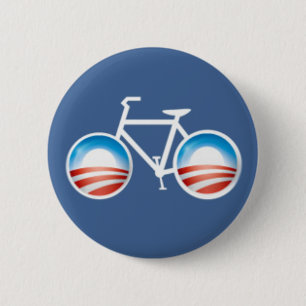 Macaron Rond 5 Cm Bouton de bicyclette d'Obama