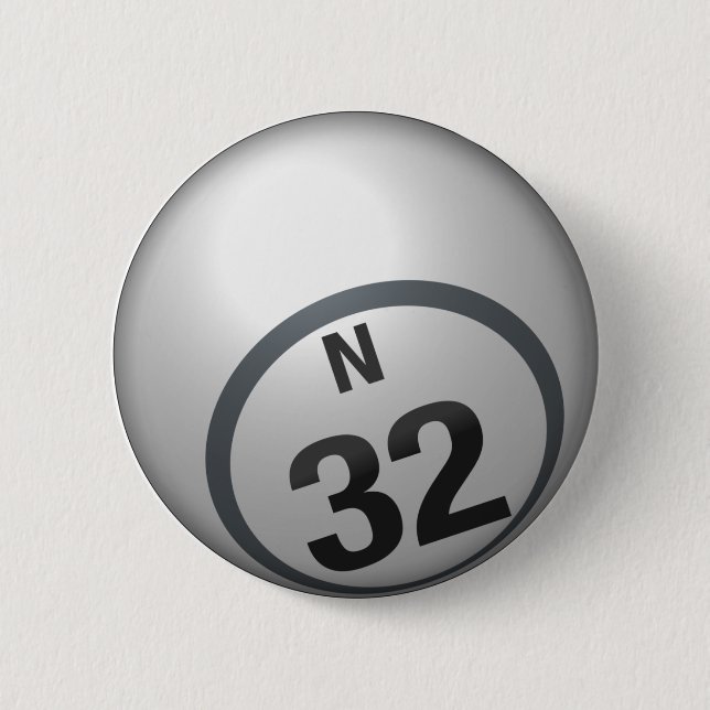 Macaron Rond 5 Cm Bouton de bingo-test de N 32 (Devant)