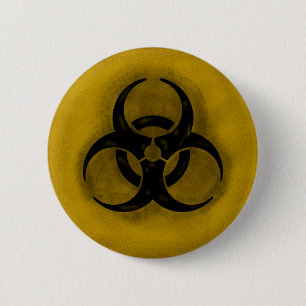 Macaron Rond 5 Cm Bouton de Biohazard de zombi