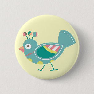 Macaron Rond 5 Cm Bouton de birdie