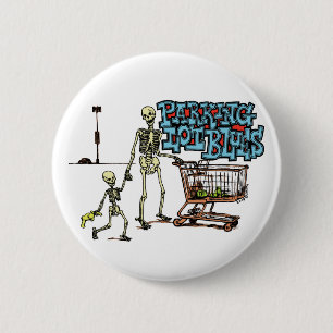 Macaron Rond 5 Cm Bouton de bleus de parking