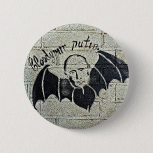Macaron Rond 5 Cm Bouton de Bloodymir Poutine