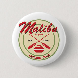 Macaron Rond 5 Cm Bouton de bordage de club de Malibu