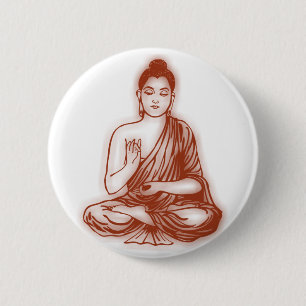 Macaron Rond 5 Cm Bouton de Bouddha
