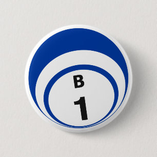 Macaron Rond 5 Cm Bouton de boule de bingo-test de B1
