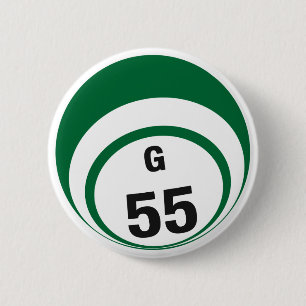 Macaron Rond 5 Cm Bouton de boule du bingo-test G55