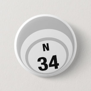 Macaron Rond 5 Cm Bouton de boule du bingo-test N34