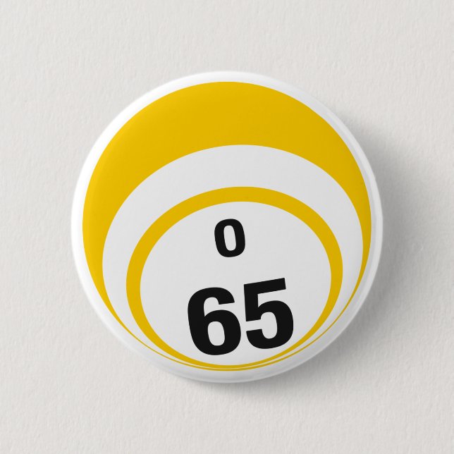 Macaron Rond 5 Cm Bouton de boule du bingo-test O65 (Devant)