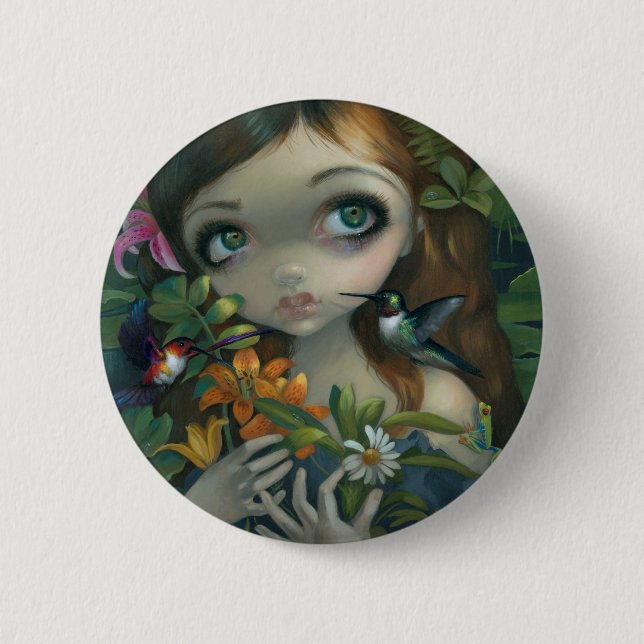 Macaron Rond 5 Cm Bouton "de bouquet de Wildwood" (Devant)