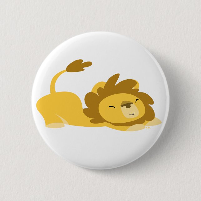 Macaron Rond 5 Cm Bouton de Bouton de Lion étirant mignon (Devant)