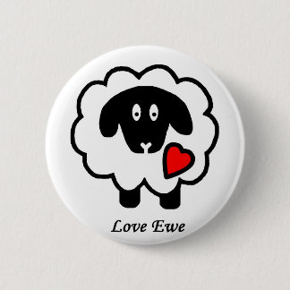 Macaron Rond 5 Cm Bouton de brebis d'amour