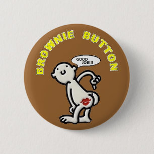 MACARON ROND 5 CM BOUTON DE "BROWNIE"
