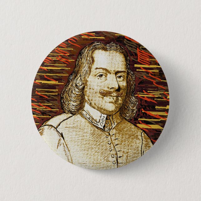 Macaron Rond 5 Cm Bouton de Bunyan de John (Devant)