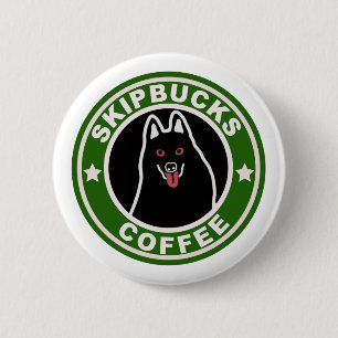 Macaron Rond 5 Cm Bouton de café de Skipbucks