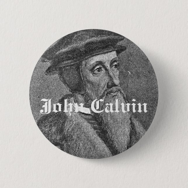 Macaron Rond 5 Cm Bouton de Calvin (Devant)