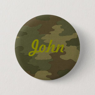 Macaron Rond 5 Cm Bouton de camouflage foncé personnalisé