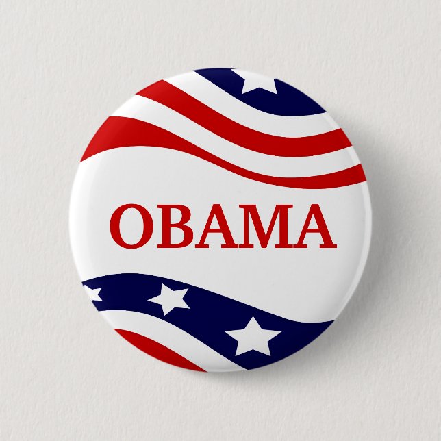 Macaron Rond 5 Cm Bouton de campagne Barack Obama 2012 (Devant)