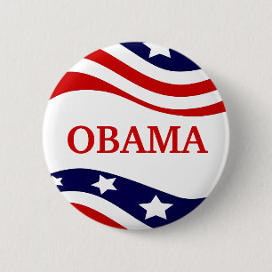 Macaron Rond 5 Cm Bouton de campagne Barack Obama 2012