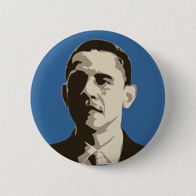 Macaron Rond 5 Cm Bouton de campagne de Barack Obama (Devant)