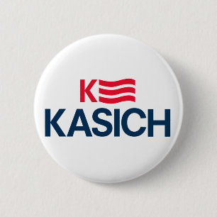 Macaron Rond 5 Cm Bouton de campagne de John Kasich 2016 - 2,25"