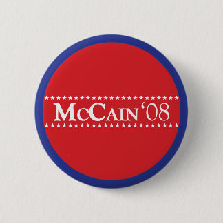 Macaron Rond 5 Cm Bouton de campagne de John McCain