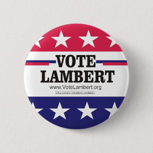 Macaron Rond 5 Cm Bouton de campagne de Lambert de vote
