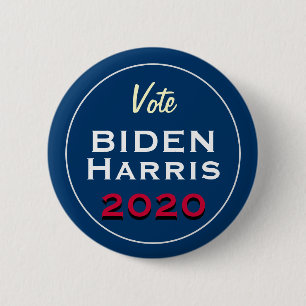 Macaron Rond 5 Cm Bouton de campagne Rétro Vote BIDEN HARRIS 2020