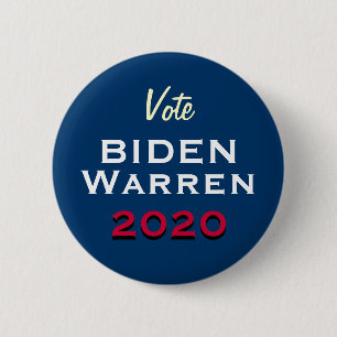 Macaron Rond 5 Cm Bouton de campagne Vote BIDEN WARREN 2020