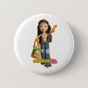 Macaron Rond 5 Cm Bouton de Cancer