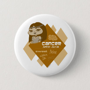 Macaron Rond 5 Cm Bouton de Cancer