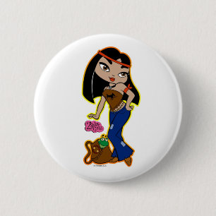 Macaron Rond 5 Cm Bouton de Cancer