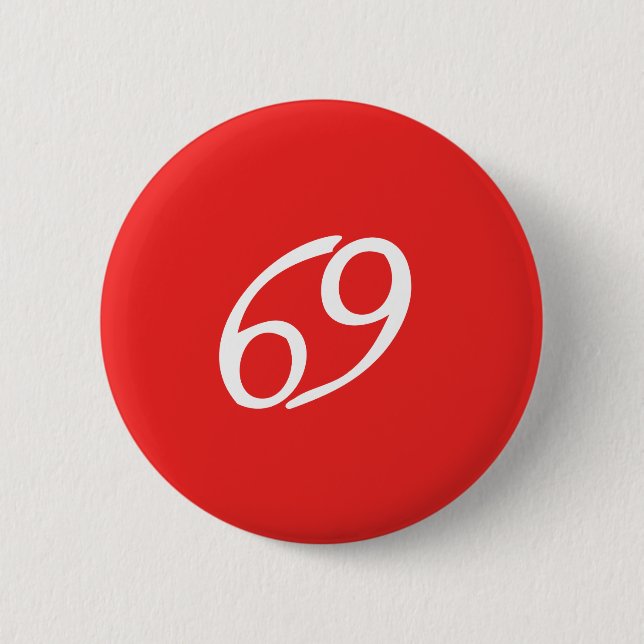 Macaron Rond 5 Cm Bouton de CANCER (Devant)