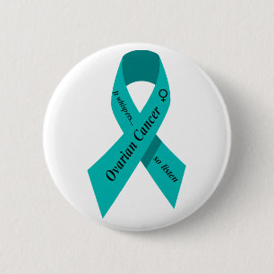 Macaron Rond 5 Cm Bouton de Cancer ovarien