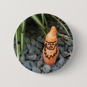 Macaron Rond 5 Cm Bouton de carotte de gnome