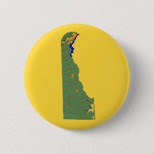 Macaron Rond 5 Cm Bouton de carte Delaware