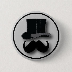 Macaron Rond 5 Cm Bouton de casquette supérieur et de moustache