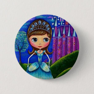 Macaron Rond 5 Cm Bouton de Cendrillon