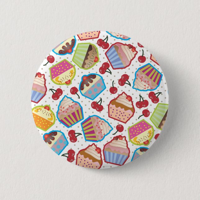 Macaron Rond 5 Cm Bouton de cerises des petits gâteaux n de Lotsa (Devant)