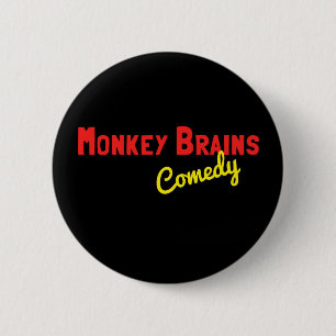 Macaron Rond 5 Cm Bouton de cerveaux de singe