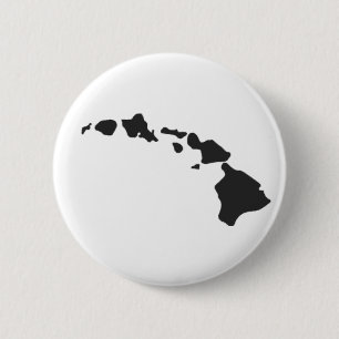 Macaron Rond 5 Cm Bouton de chaîne d'île hawaïenne