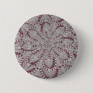 Macaron Rond 5 Cm Bouton de châle de reine de neige sans texte