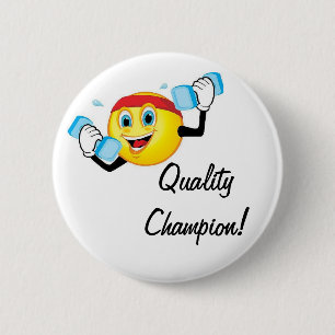 Macaron Rond 5 Cm Bouton de champion