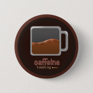 Macaron Rond 5 Cm Bouton de chargement de caféine