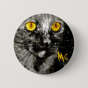 Macaron Rond 5 Cm Bouton de chat de singe