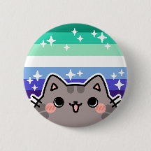 Bouton de chat Gay (MLM) LGBT Pride Flag