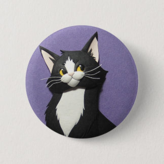 Macaron Rond 5 Cm Bouton de chaton de smoking