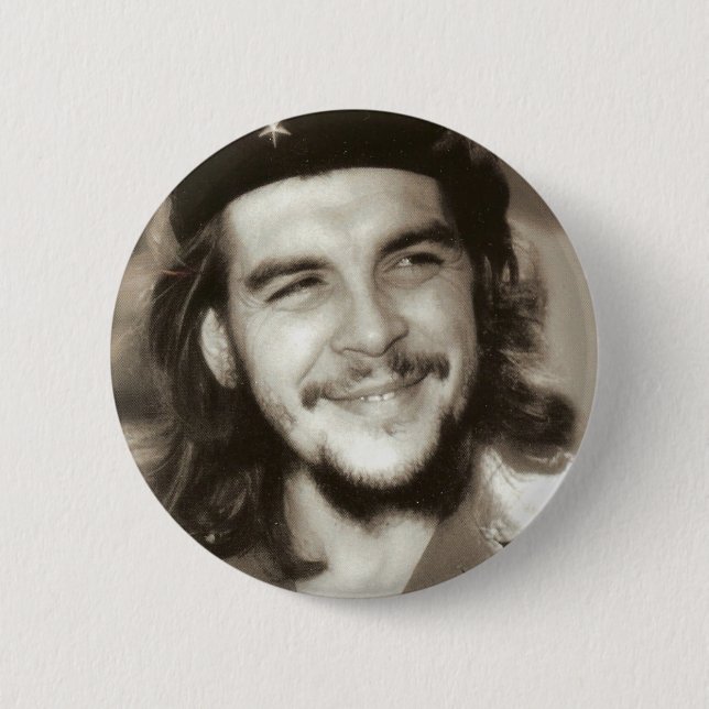 Macaron Rond 5 Cm Bouton de Che Guevara (Devant)